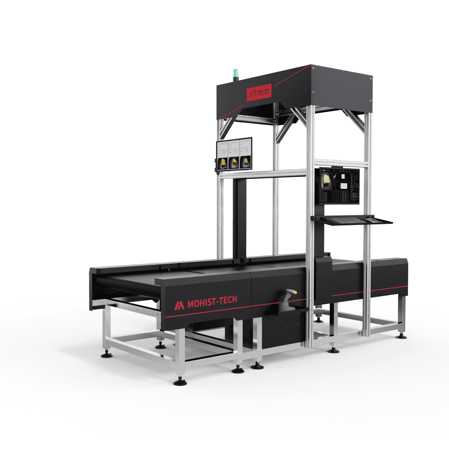 The M800-D Max DWS system is the perfect solution for recording basic data correctly and efficiently. It can determine the weight and dimensions of cube-shaped and irregular objects with transparent, film-wrapped, or very dark surfaces. The measured data can be uploaded in real-time, and can be connected with WMS warehouse management system, ERP system, etc., and has been widely used.